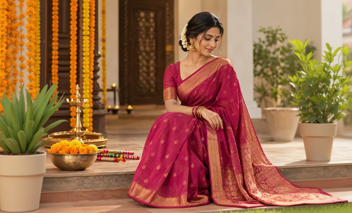 Navaratri 2026: Finding the Perfect Crepe Saree for a Festive, Authentic Look