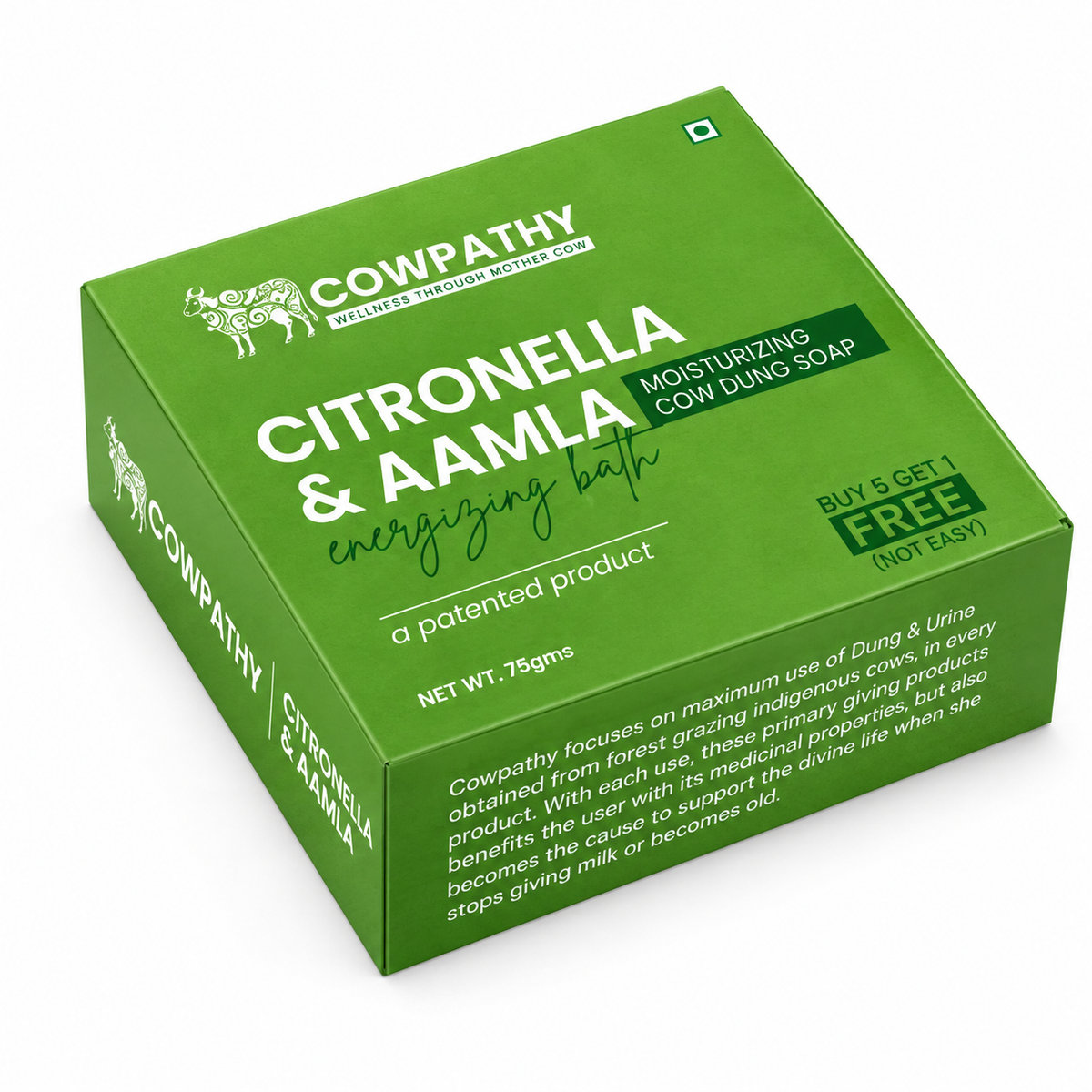 Cowpathy Citronela Soap - 75 GM