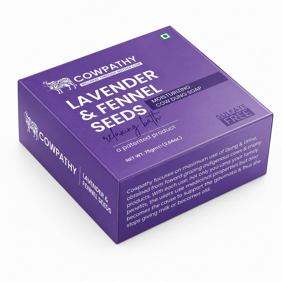 Cowpathy Lavender Soap - 75 GM