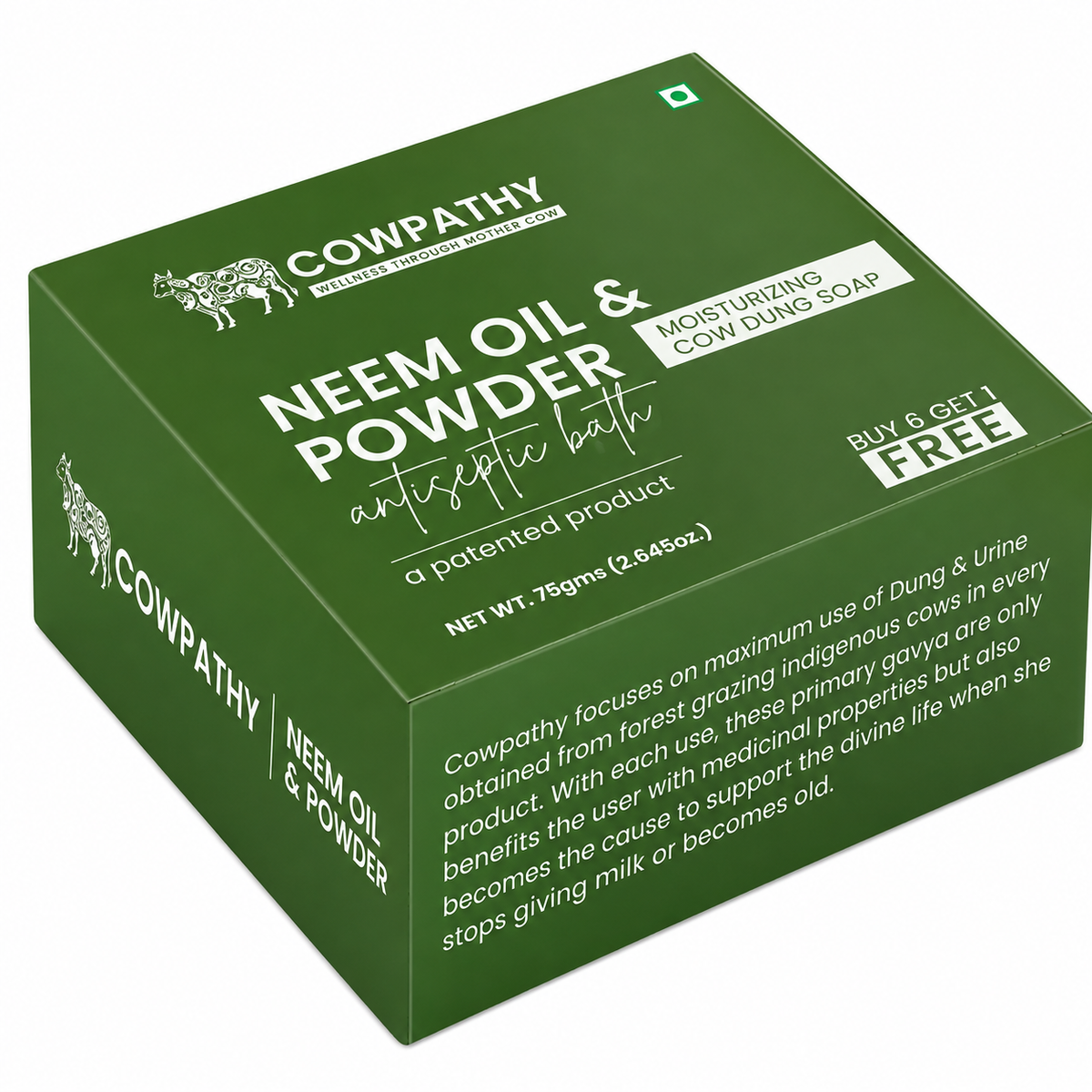 Cowpathy Neem Soap - 75 GM