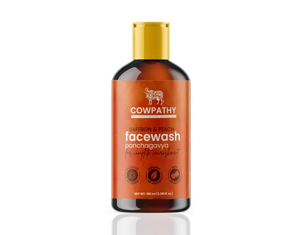 Panchgavya Saffron & Peach Face Wash - 50 GM