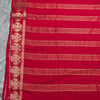 Crepe Saree with Traditional Gold Zari Woven Design & Border