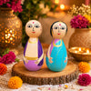 Channapatna Wooden Couple Dolls – Traditional Peg Dolls