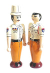 Wooden Traffic Police Couple Dolls – Set of 2