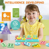 Channapatna Montessori Wooden Sorting & Stacking Toy | Educational Puzzle Set