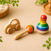 Channapatna Wooden Baby Toy Gift Set | Montessori Learning Toys
